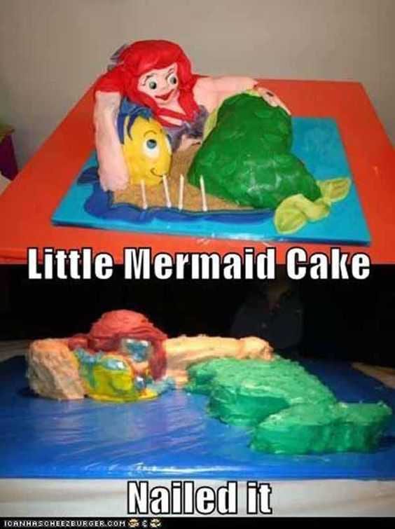 Funny Nailed It Meme Funny Little Mermaid Vs Colorful Blob