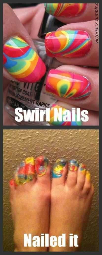 Funny Nailed It Meme Finger Nail Swirls Vs Toe Nail Mess