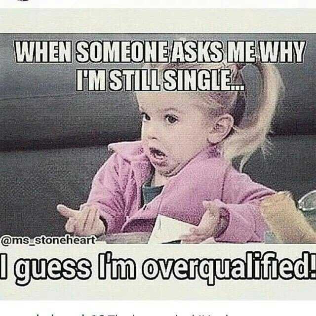 Funny Overqualified Single