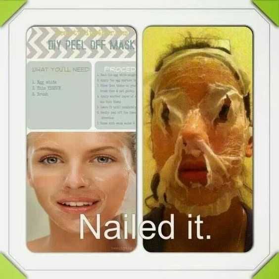 Funny Nailed It Meme Peel Off Mask