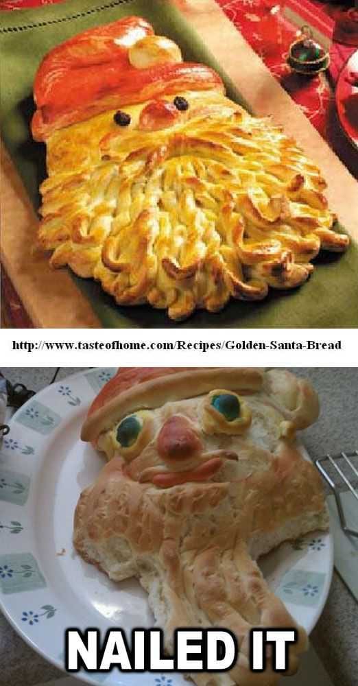 Funny Nailed It Meme Santa Melting