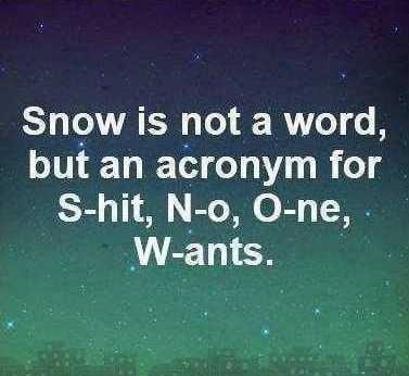Funny Shit Snow