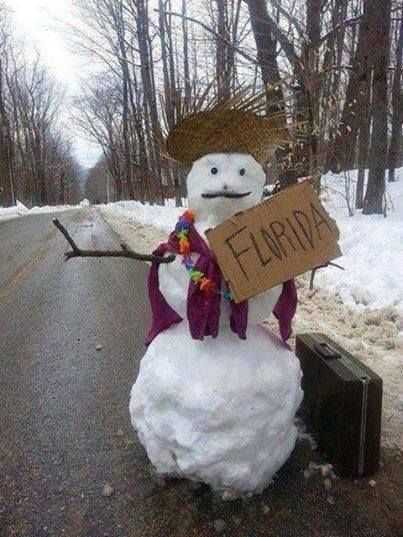 Winter Memes Snowman Wants Out
