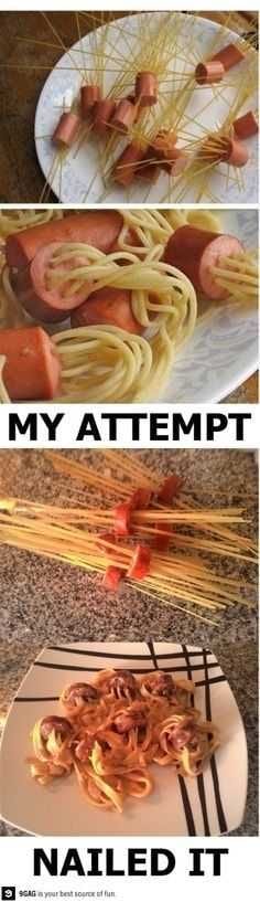 Funny Nailed It Meme Spaghetti And Spaghe Don't