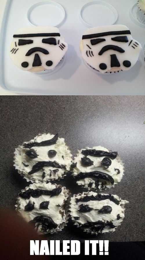 Funny Nailed It Meme Storm Trooper Cakes Vs Stormy Mess