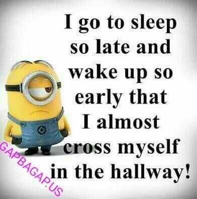 Hilarious Minion Quotes Sleepless