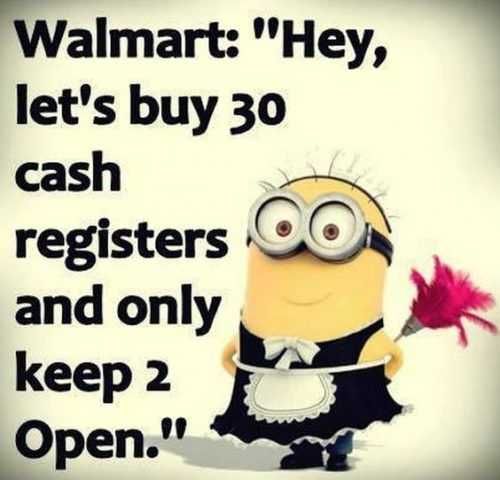 Minion Memes Walmart Checkout