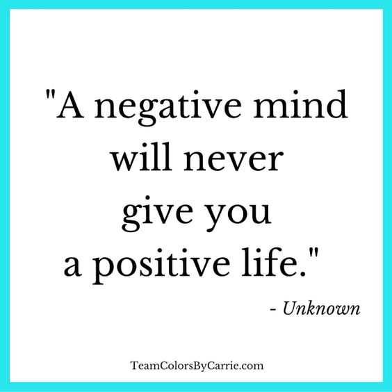 Inspirational Words About Life Negativity