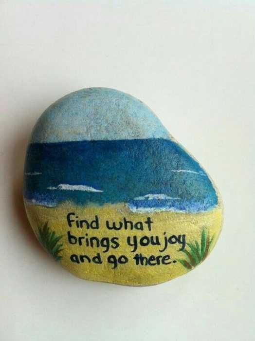 Painted Rock Idea Positive Scenes