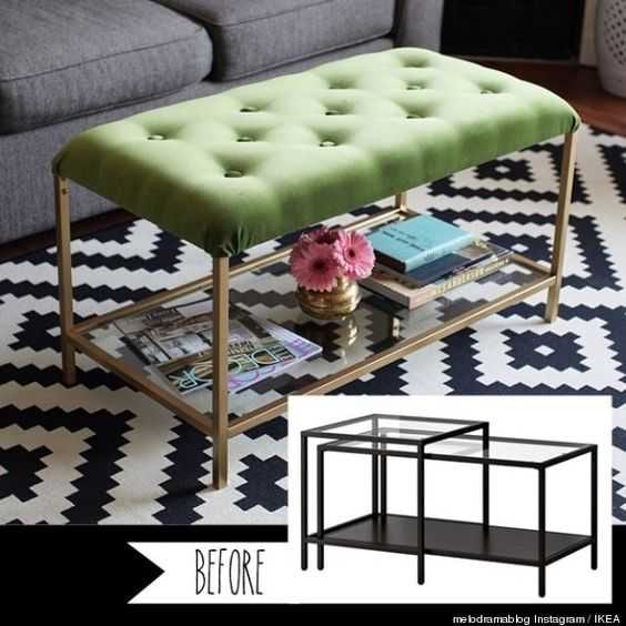 Ikea Hack  Victorian Style Coffee Table Ottoman