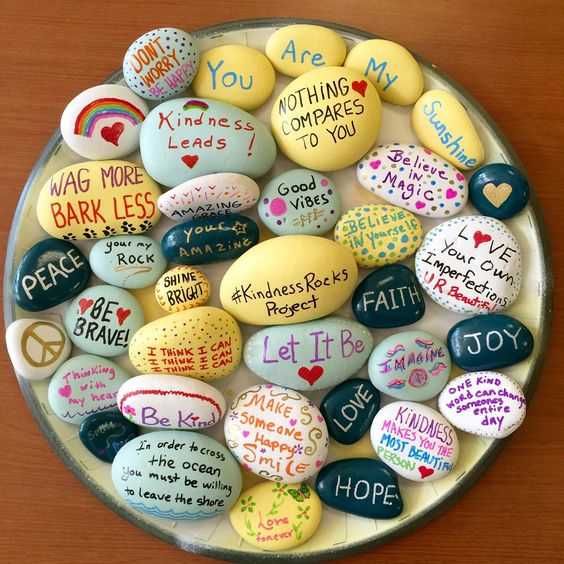 Painted Rock Idea Easy Positive Messages