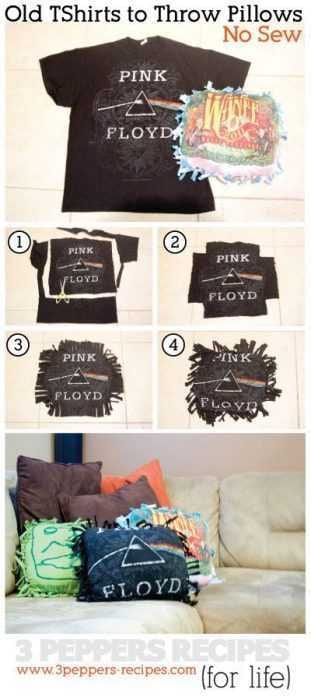TShirt Crafts 2 Throw Pillows