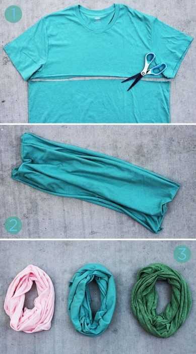 TShirt Crafts Scarves