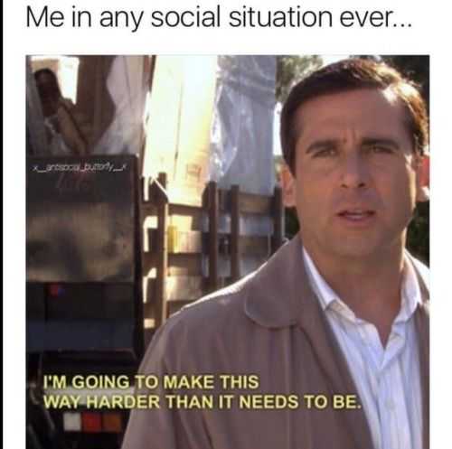 Funny Movie Memes Social Anxiety