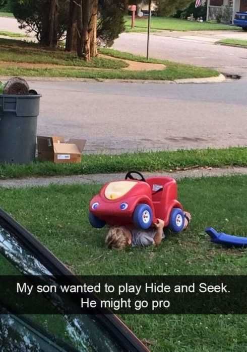 Silly Kid Pics Hide And Seek