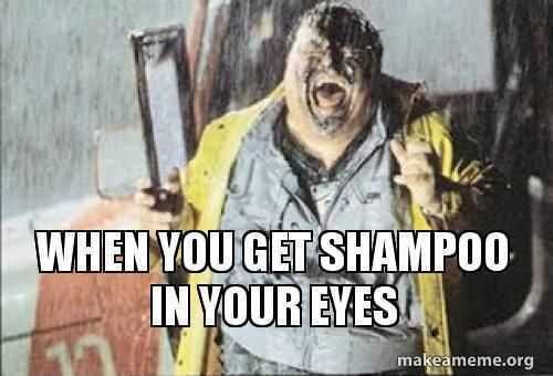 Funny Images Clean Shampoo In Eyes