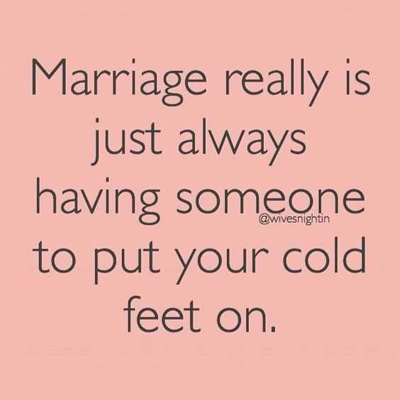 Funny Marriage Memes Cold Feet
