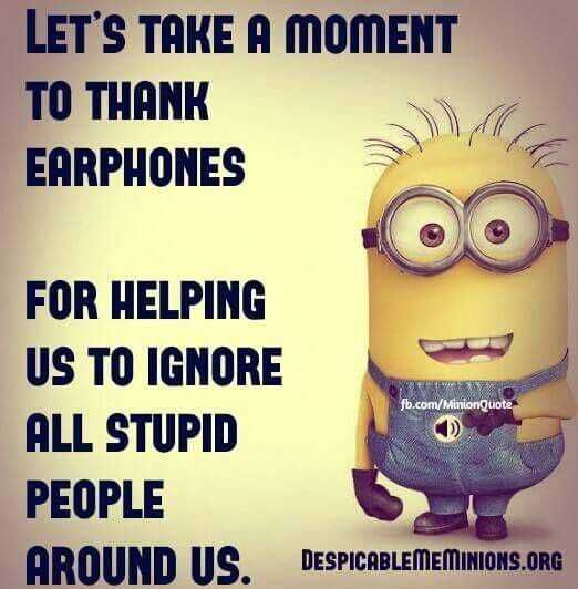 Minion Earphones Thanks