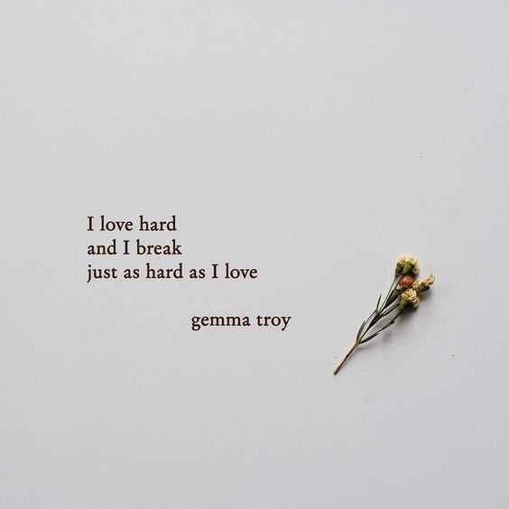 Poetic Quotes Loving Hard