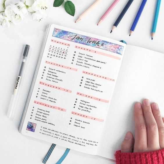 Bullet Journal Weekly Layout Beautiful