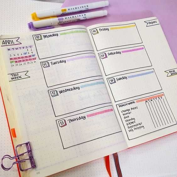 Beautiful Bullet Journal Layout Ideas