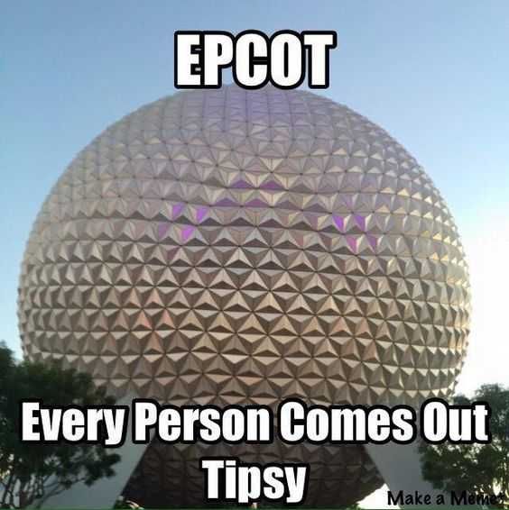 Disney Memes Funny Every Person Comes Out Tipsy Epcot