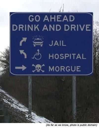 Funny Signs Drink And Drive