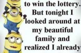 Minion Won Lottery