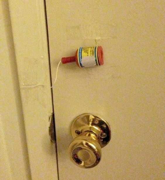 Funny April Fools Pranks Fire Cracker In Door