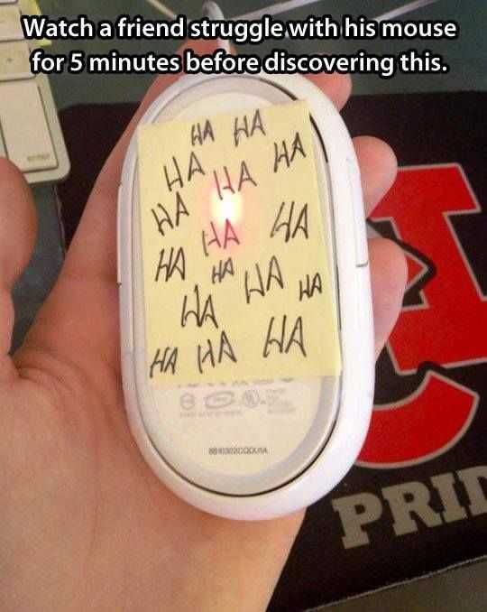 Funny April Fools Pranks Broken Computer Mouse Prank