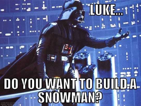 Star Wars Memes Frozen Vader