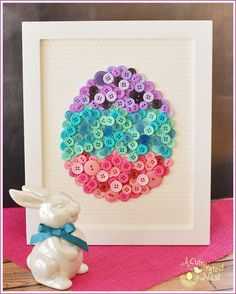 Clever Diy Easter Projects Button Egg Photo