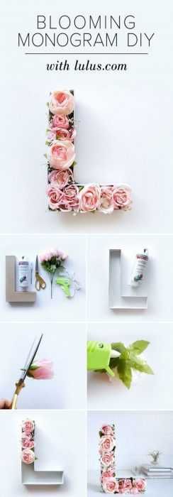 Blooming Diy Monogram