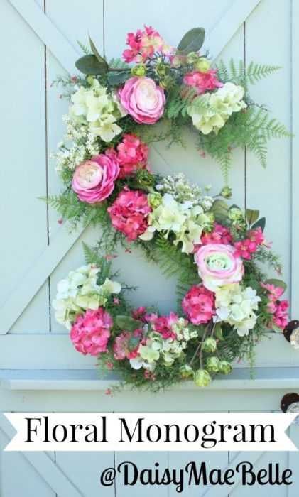 Diy Monogram Floral Monogram