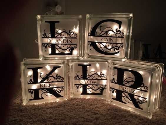 Fairy Light Monogram Diy