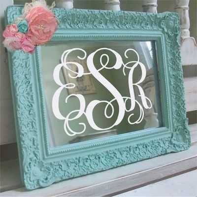 Diy Monogram Mirrors