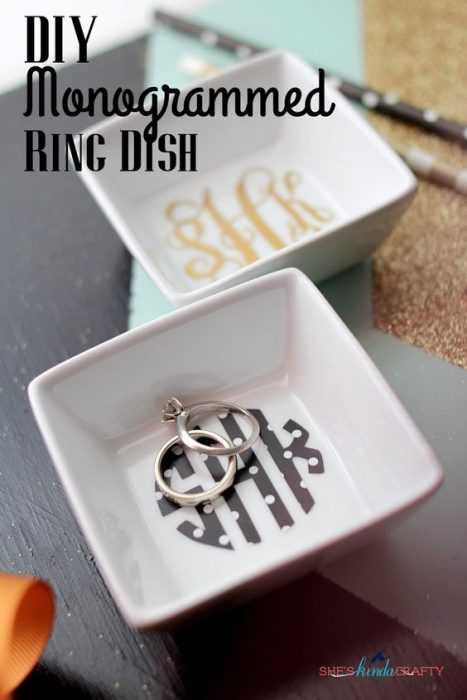 Diy Monogram Ring Dish