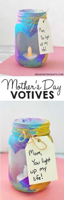 Diy Mothers Day Votive