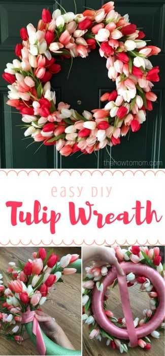 Charming Diy Spring Project Tulip Wreath