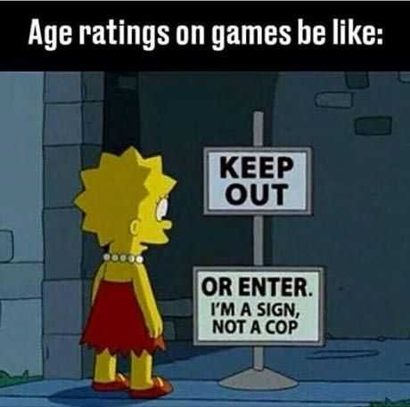 Funny Memes Pictures Age Ratings