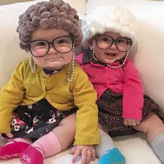 Funny Kid Pictures Pretend Grandma