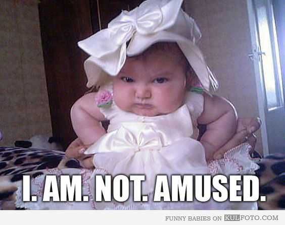 Funny Kid Pictures Not Amused