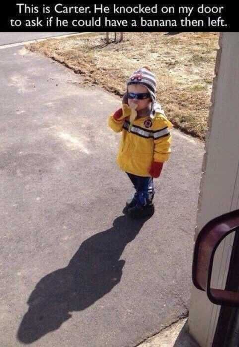 Funny Kid Pictures Banana