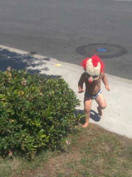 Funny Kid Clown Mask