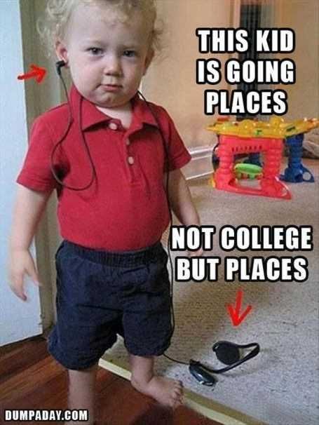 Funny Kid Pictures Going Places
