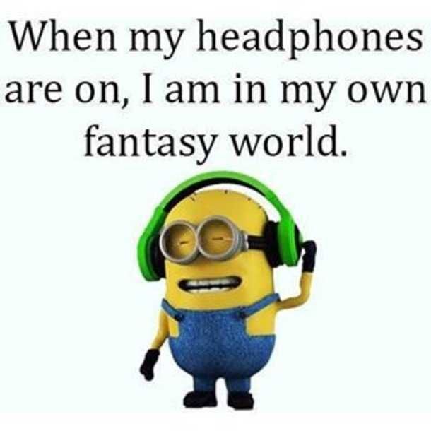 Funny Minion Quotes Headphones