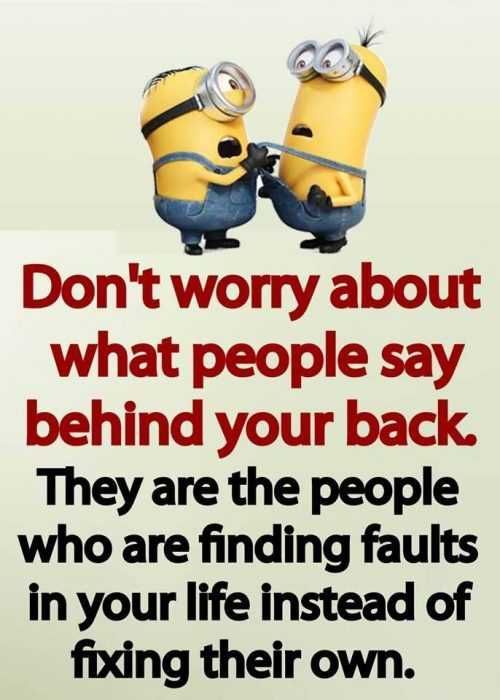 Minion Wisdom Quotes Don'T Worry