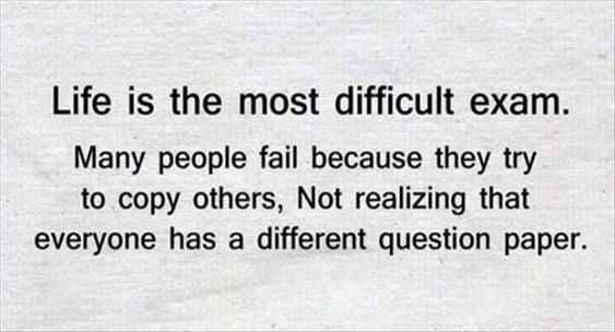 Beautiful Quote About Life Difficult Exam