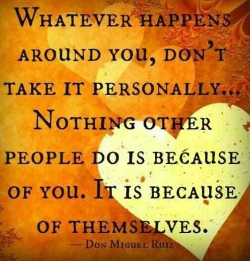 Soulful Quotes Taking Things Personally