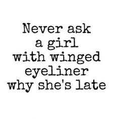 Funny Social Share  Winged Eyeliner